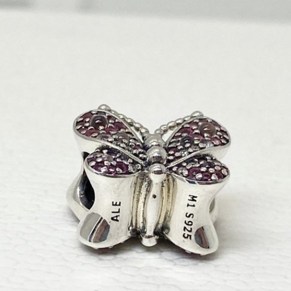 Pandora Bracelet Charm S925 Pink Butterfly - Picture 3 of 4